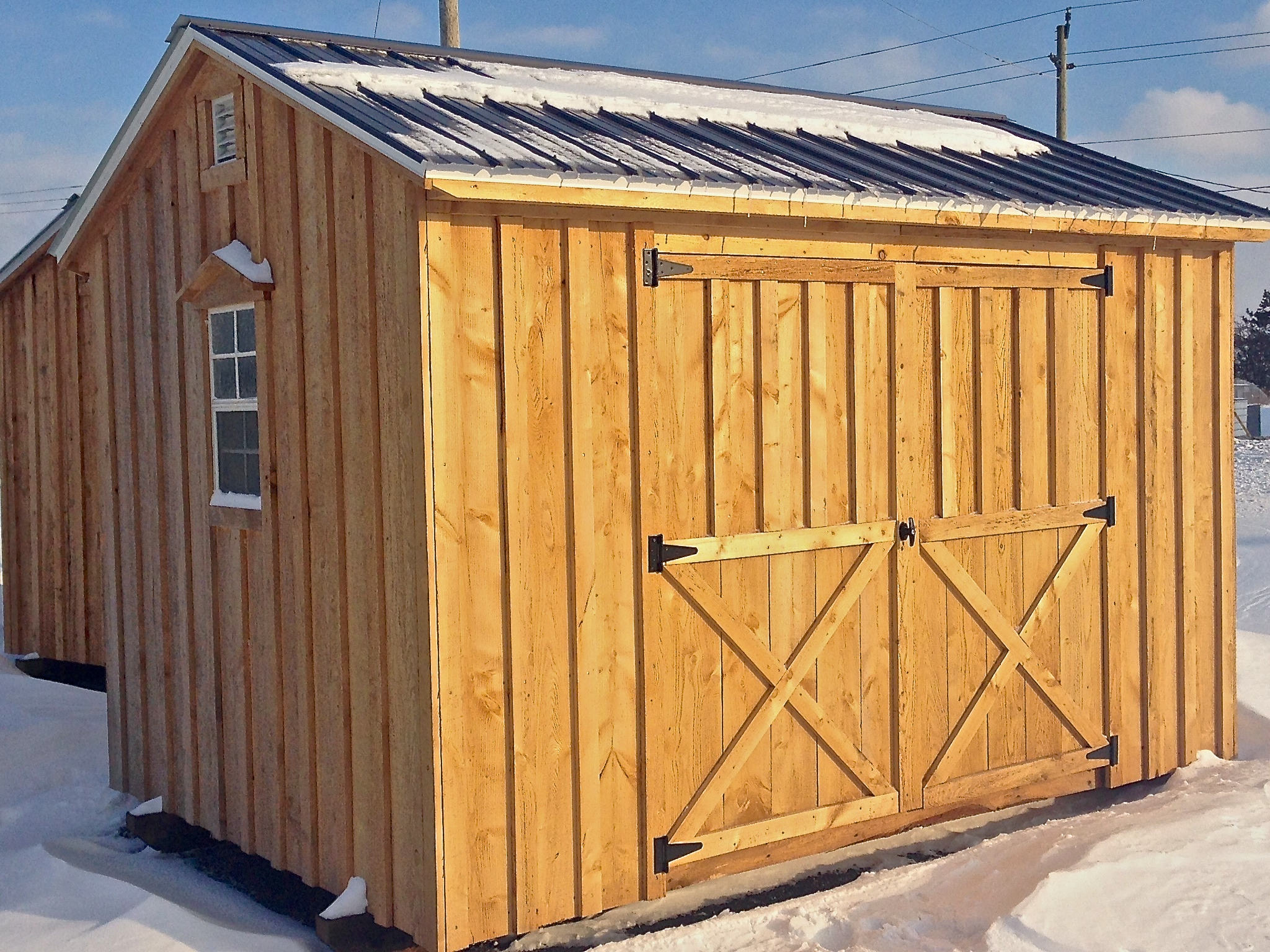 Amish Shed With Double Doors