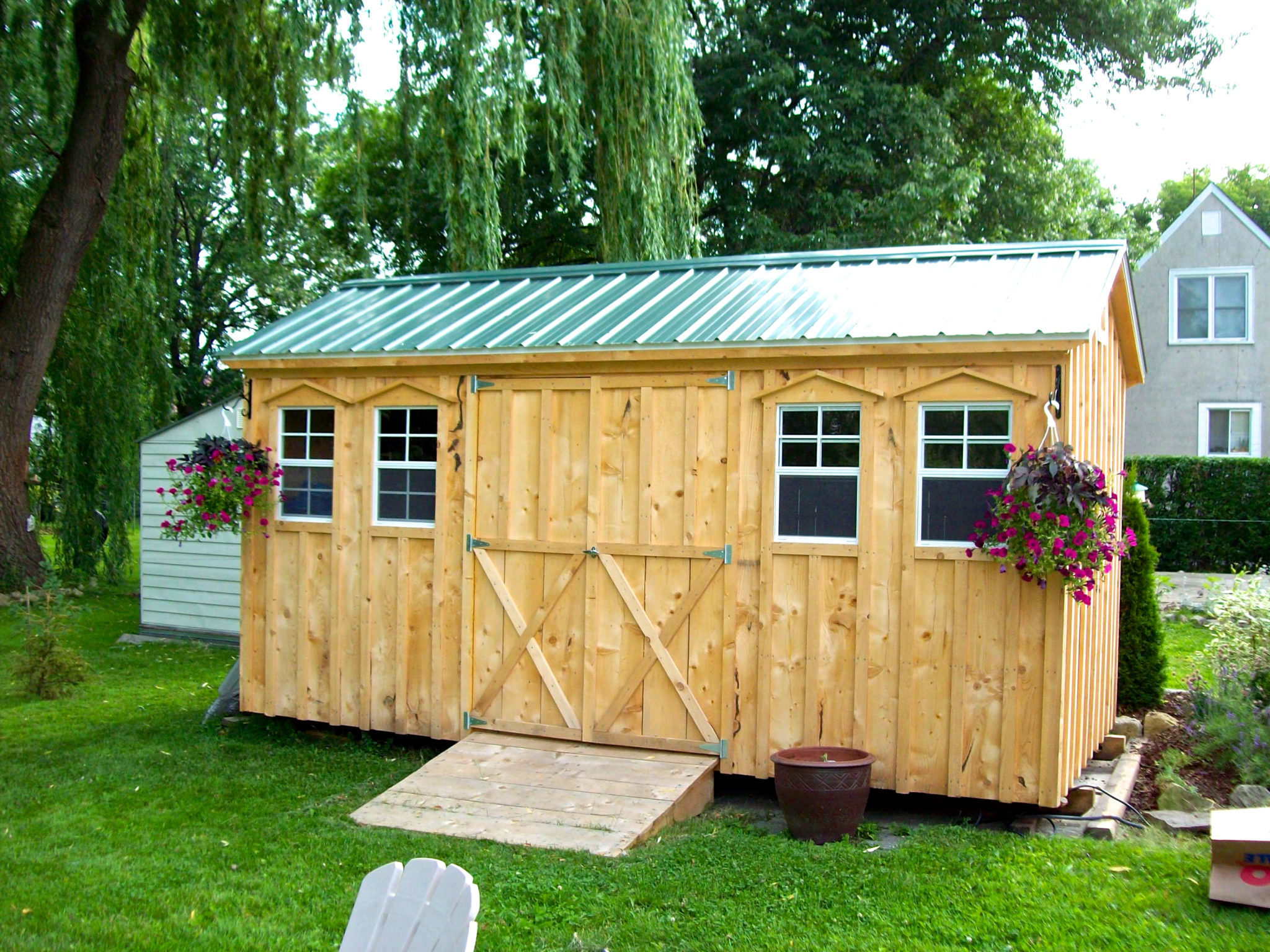 Amish Shed With Centred Double Doors 